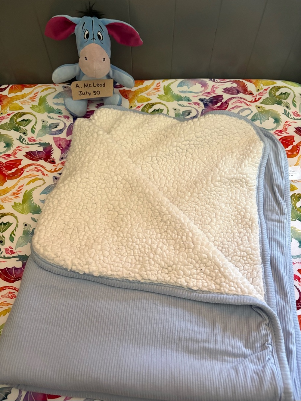 Little Sleepies Soft Sherpa Baby Blanket - Newborn Capsule Mini